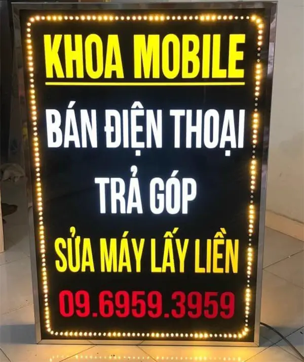biển vẫy điện thoại