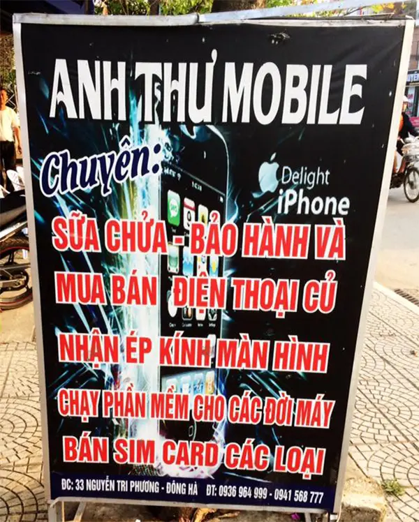 biển vẫy điện thoại hiflex