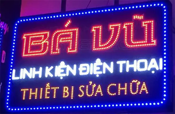 biển vẫy led điện thoại