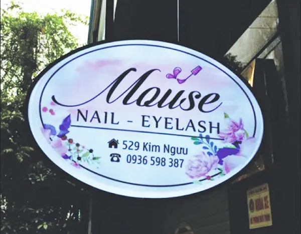 biển vẫy nail elip