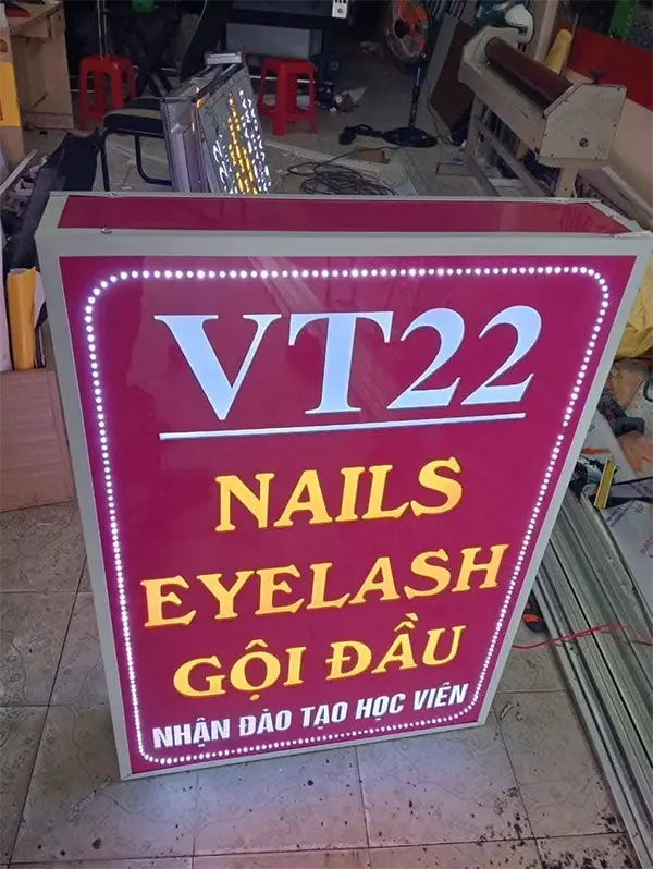 biển vẫy hộp đèn nail