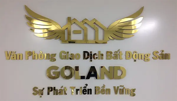 chữ nổi alu gương vàng