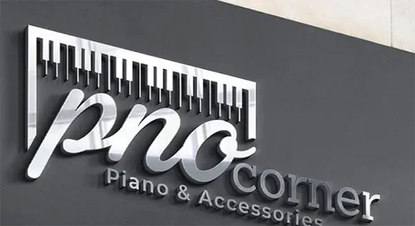 chữ nổi inox trắng xước