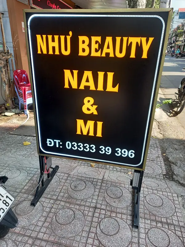 hộp đèn alu âm bản