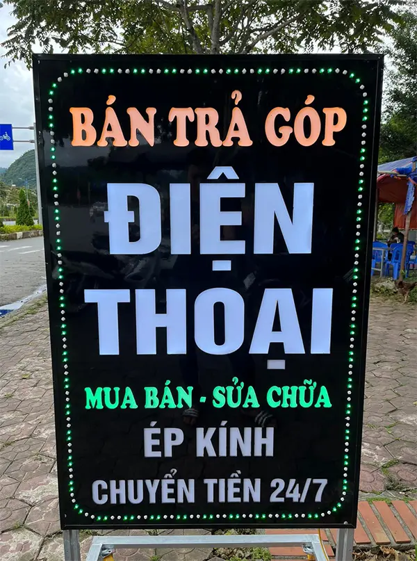 hộp đèn alu âm bản