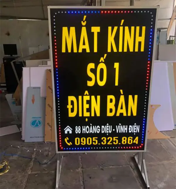 hộp đèn alu âm bản
