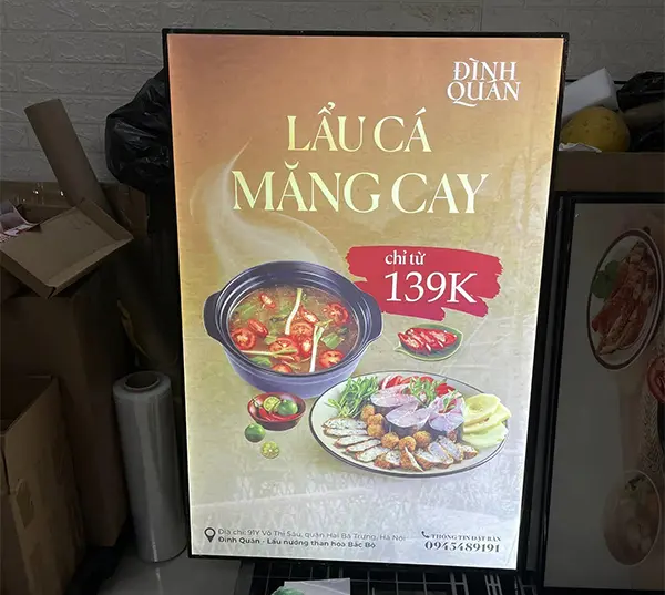 hộp đèn led siêu mỏng