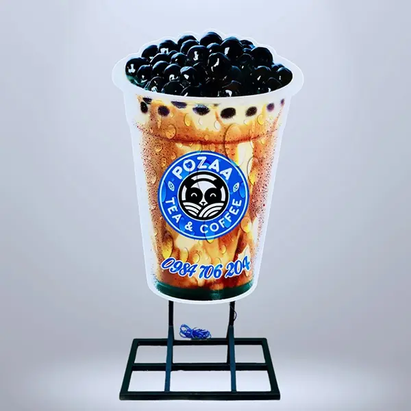 hộp đèn ly trà sữa