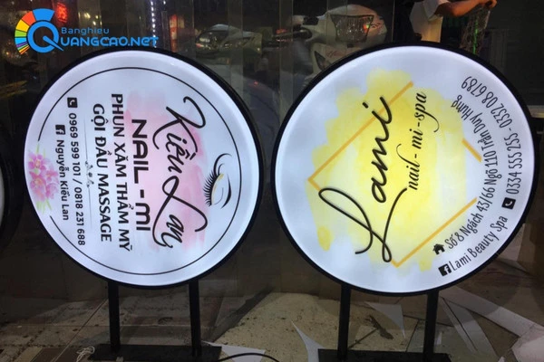 Quy trình thi công biển vẫy nail chuyên nghiệp