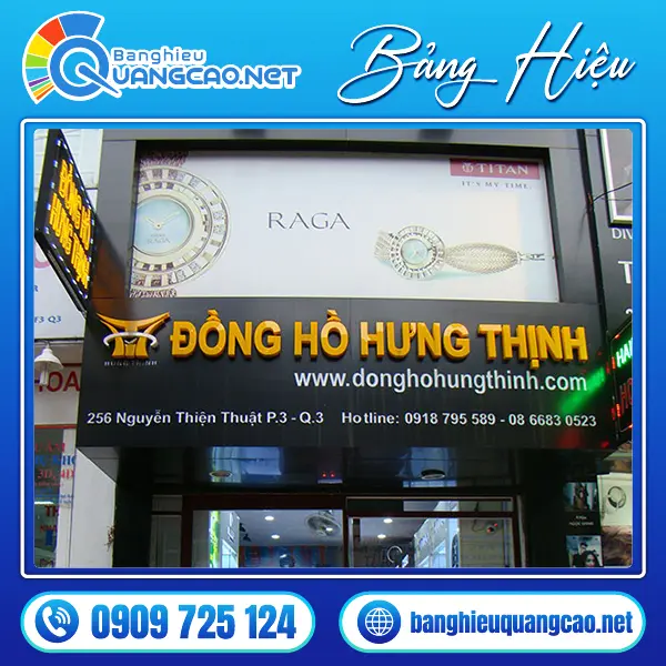 bảng hiệu cửa hàng đồng hồ