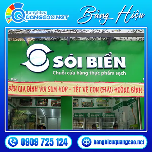 bảng hiệu cửa hàng thực phẩm