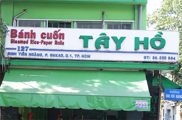 bảng hiệu bánh cuốn