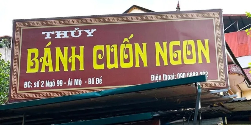 Bảng hiệu bánh cuốn Hiflex