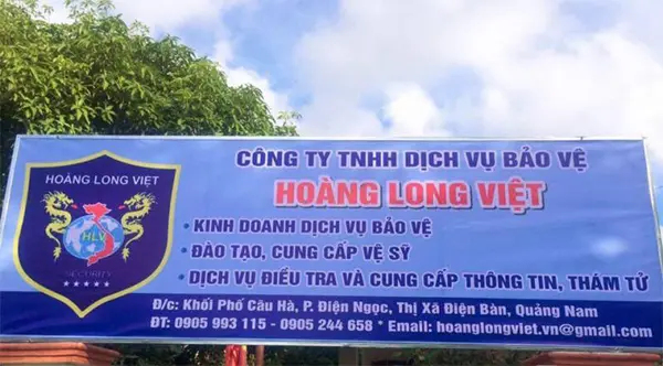 bảng hiệu công ty bảo vệ