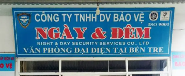 bảng hiệu công ty bảo vệ