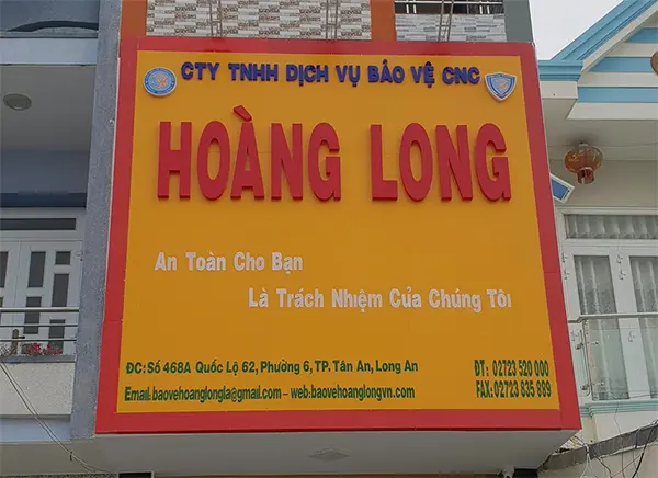 bảng hiệu công ty bảo vệ