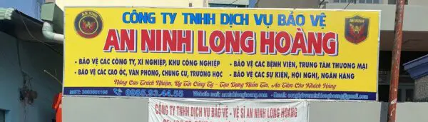bảng hiệu công ty bảo vệ