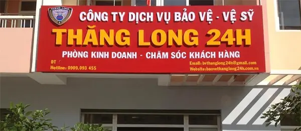 bảng hiệu công ty bảo vệ