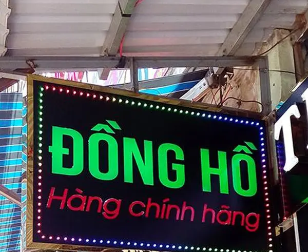 bảng hiệu cửa hàng đồng hồ