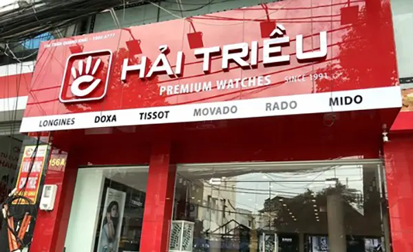 bảng hiệu cửa hàng đồng hồ