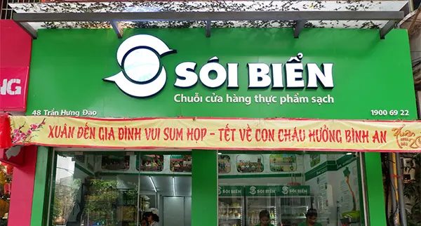 bảng hiệu cửa hàng thực phẩm