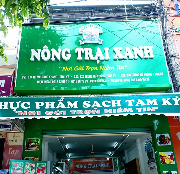 bảng hiệu cửa hàng thực phẩm