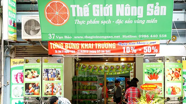 bảng hiệu cửa hàng thực phẩm