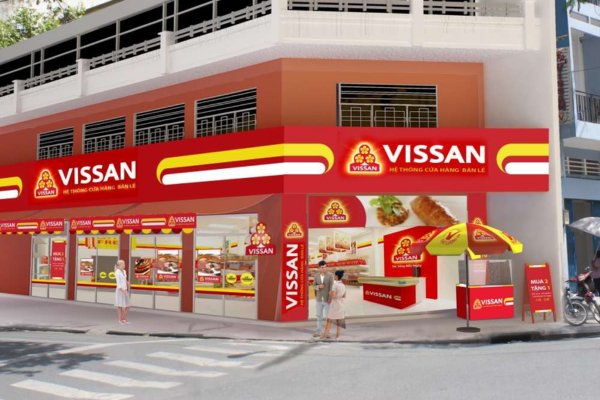 Bảng hiệu cửa hàng thực phẩm VIssan