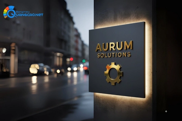 Bảng hiệu Alu chữ nổi inox