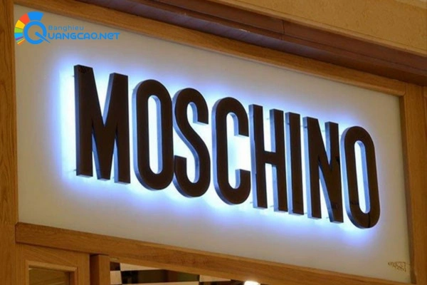 Biển vẫy alu âm bản moschino