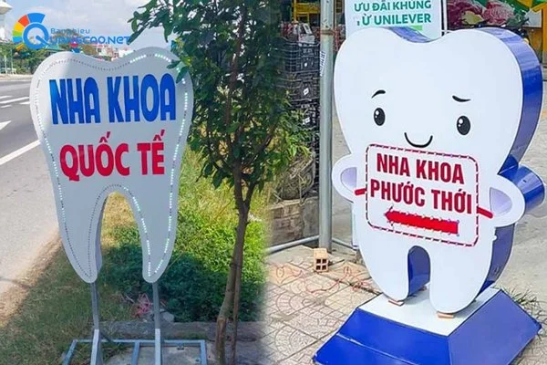 Biển vẫy nha khoa hình răng