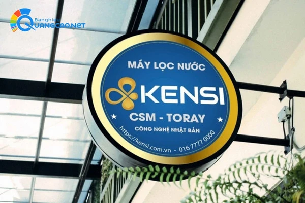 Biển vẫy tròn hút nổi máy lọc nước