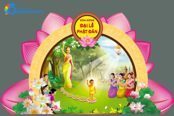 Mẫu thiết kế backdrop đại lễ Phật Đản