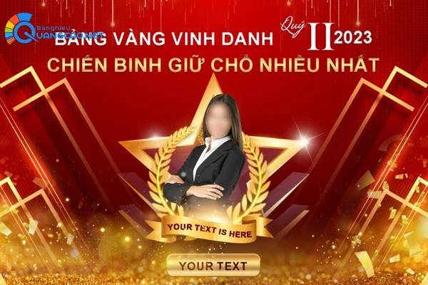 Backdrop bảng vàng vinh danh