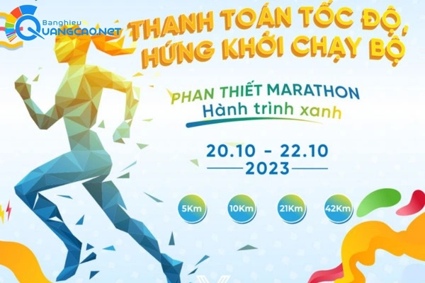 Backdrop giải chạy Hành trình xanh