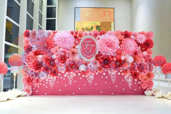 Backdrop hoa giấy