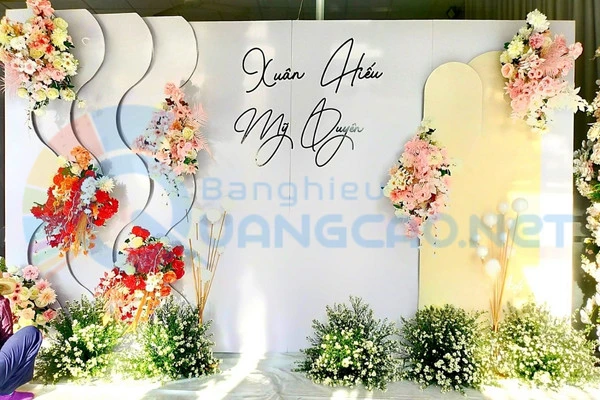 Backdrop hoa rực rỡ