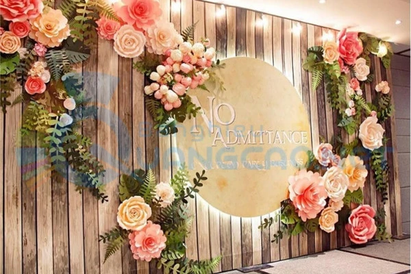 Backdrop hoa sáng tạo