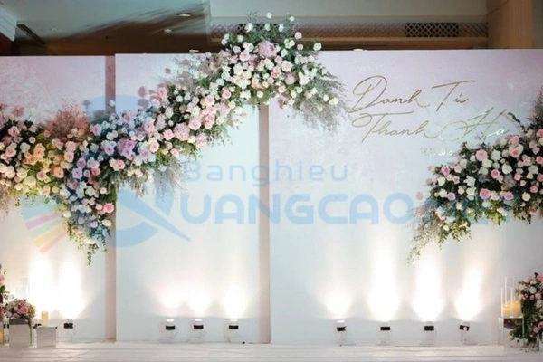 Backdrop hoa tươi