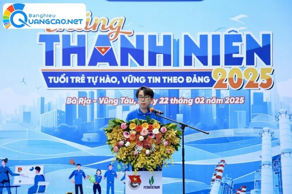 Backdrop tháng thanh niên 2025