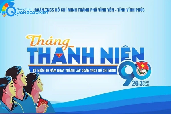Backdrop tháng thanh niên