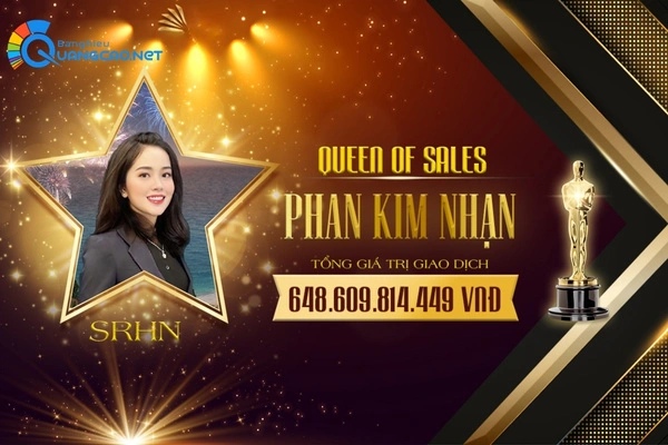 Backdrop vinh danh nhân viên sale