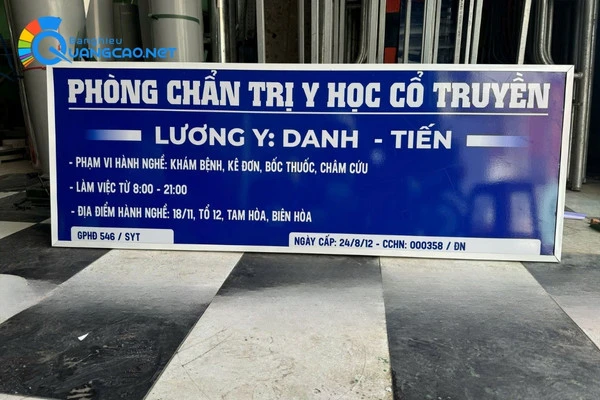 Bảng hiệu alu dán decal Y học cổ truyền