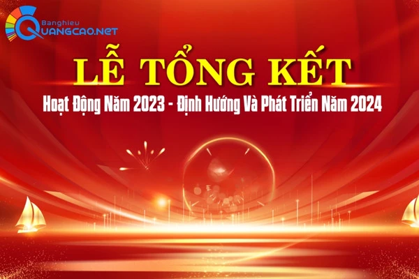 mẫu backdrop lễ tổng kết Vipcorel