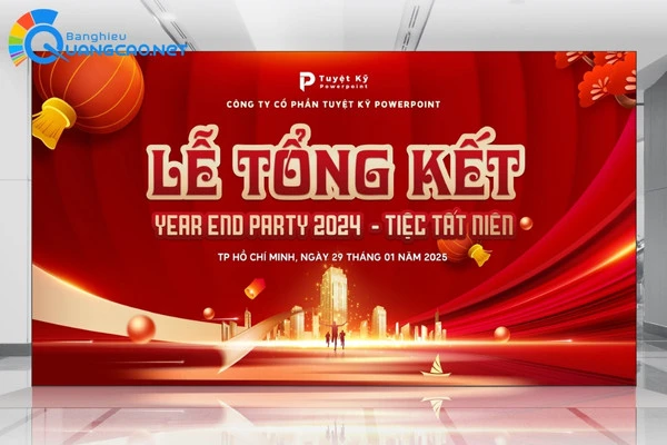 Mẫu backdrop lễ tổng kết year end party