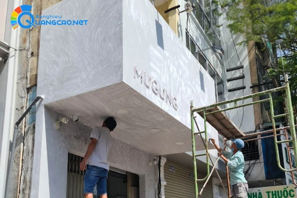 Quy trình thi công bảng hiệu cemboard