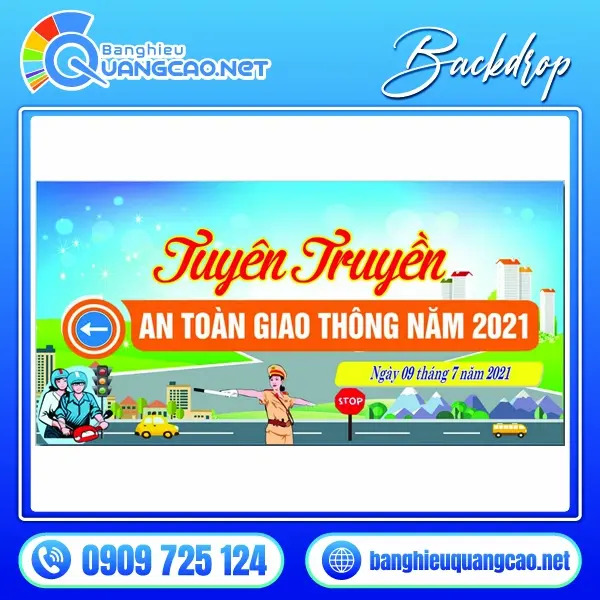 Backdrop an toàn giao thông