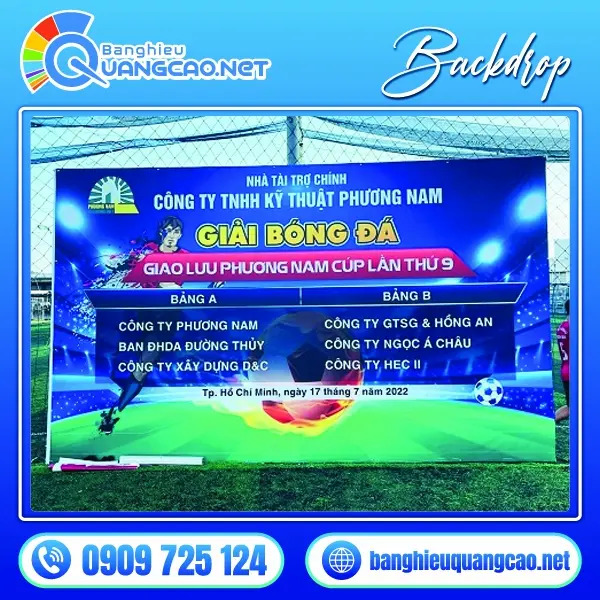 Backdrop giải bóng đá