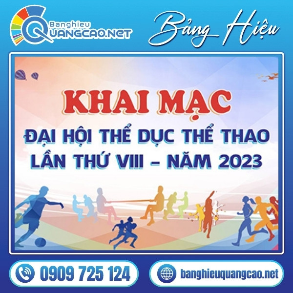 Backdrop ngày hội thể thao