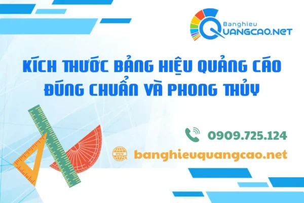 Kích Thước Bảng Hiệu Quảng Cáo Đúng Chuẩn Và Phong Thủy
